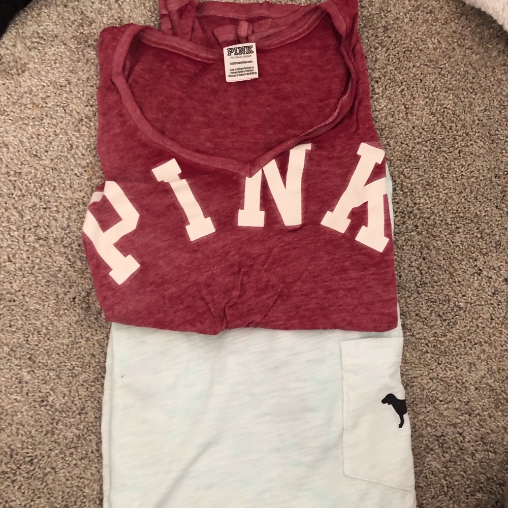 2 VS PINK t shirts
